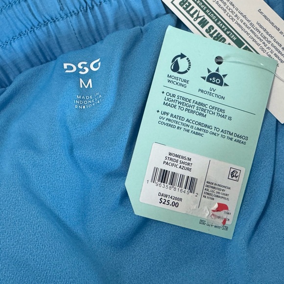 DSG Women’s Pacific Azure Lined Stride Short Size M - Picture 4 of 6